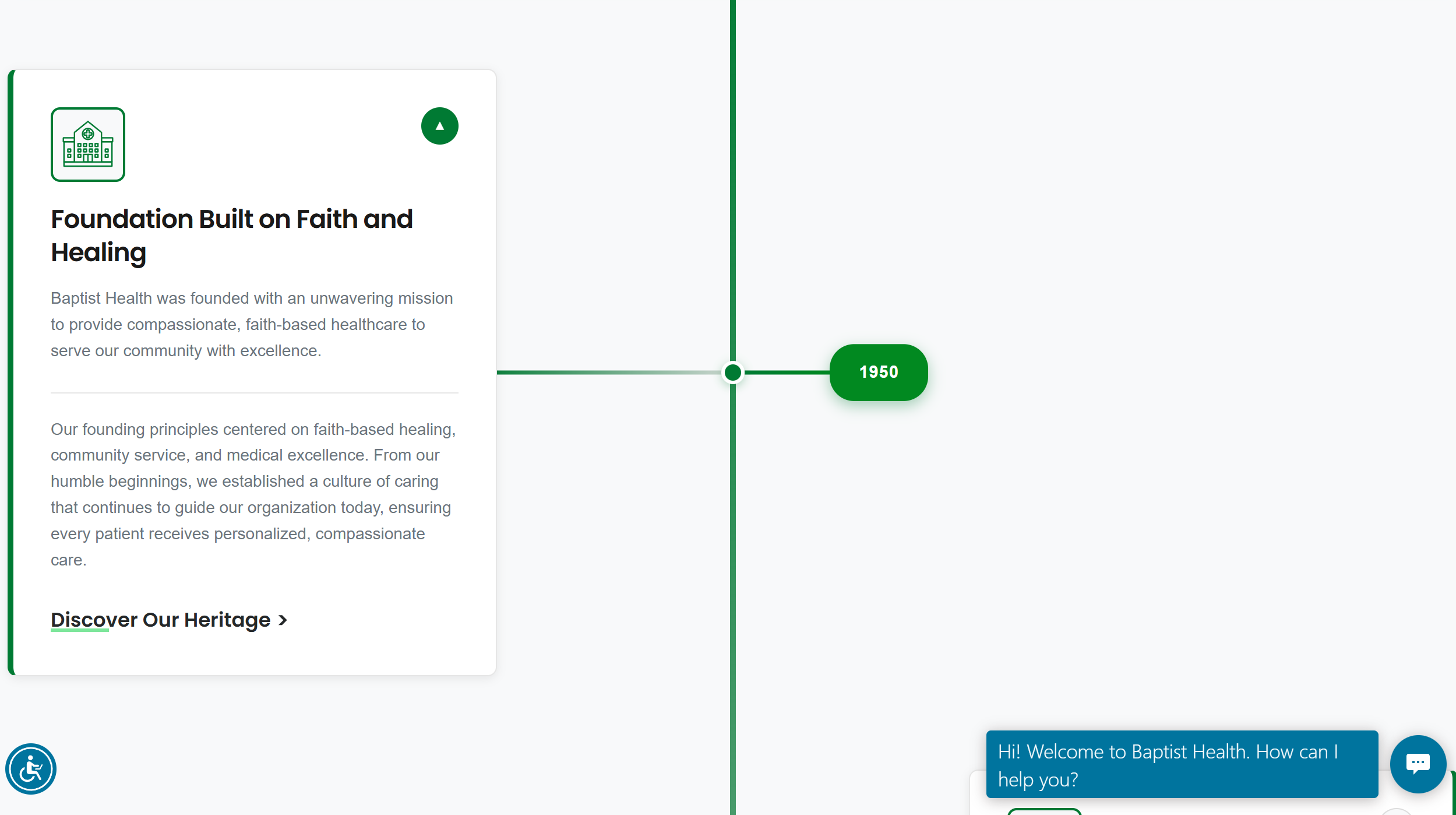 Baptist Health Vertical Timeline Preview